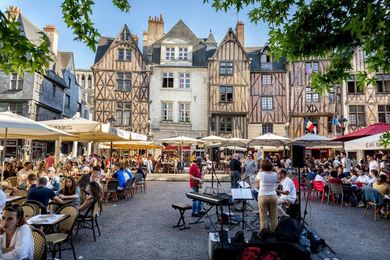 Charmant Logement Avec Parking#Tours Les Halles Экстерьер фото